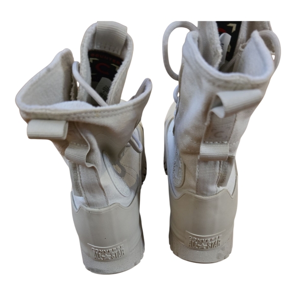 Converse High-Top White Ankle Booties - Picture 5 of 7